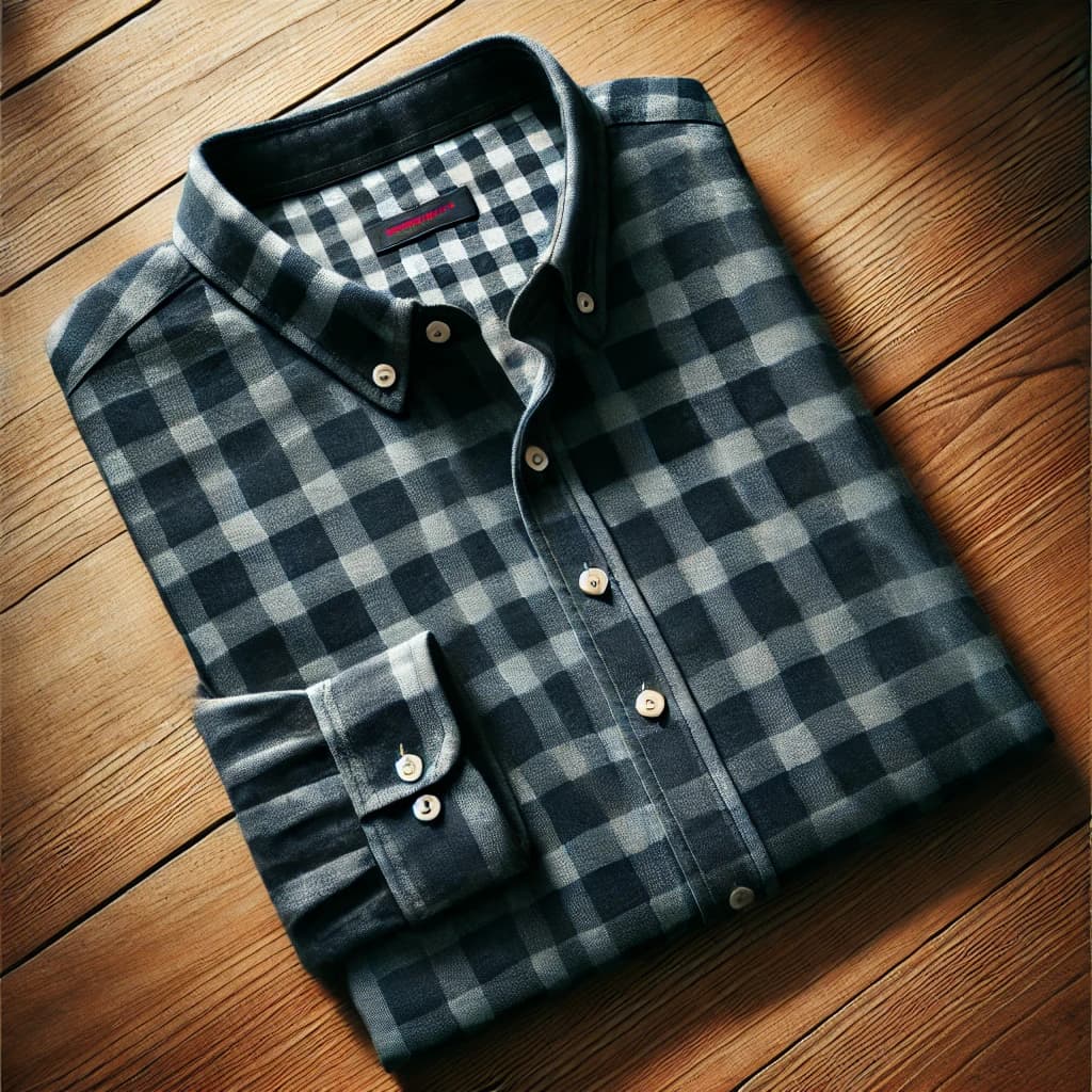 Classic Navy Checkered Shirt